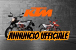 KTM annuncio ufficiale