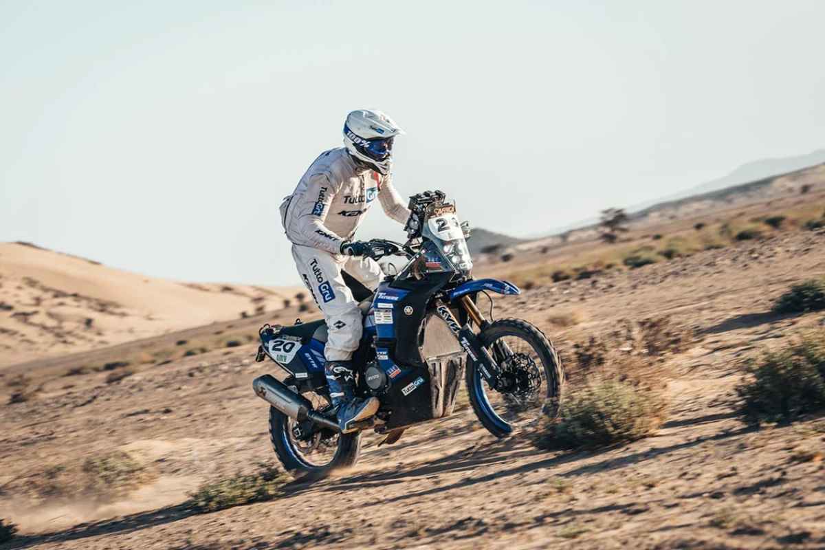 Una Yamaha Teneré su sterrato