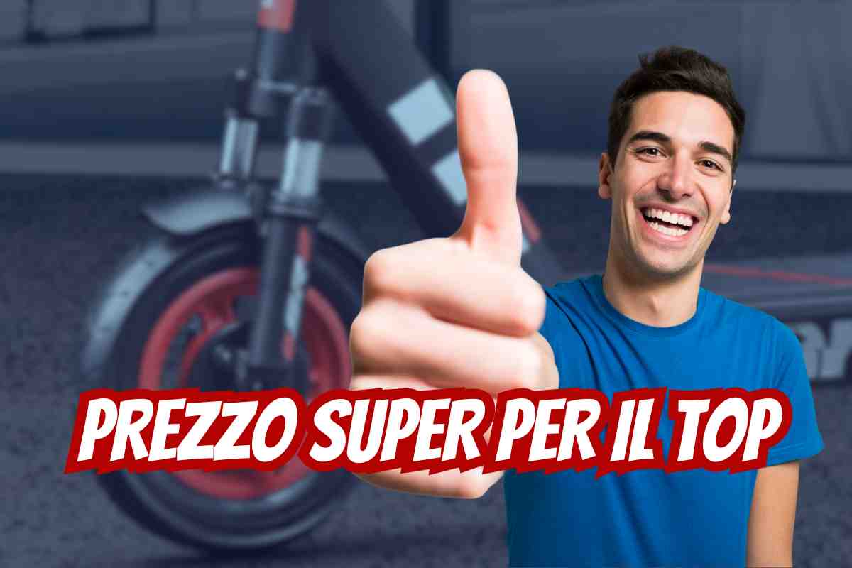 Prezzo super per il monopattino top di gamma